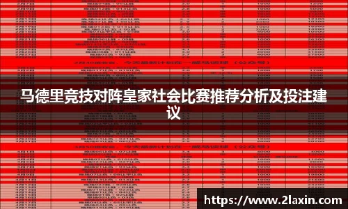 马德里竞技对阵皇家社会比赛推荐分析及投注建议